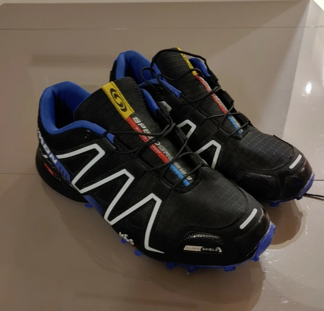 SALOMON SPEEDCROSS COLORE Nero Blu Argento da Ginnastica Scarpe