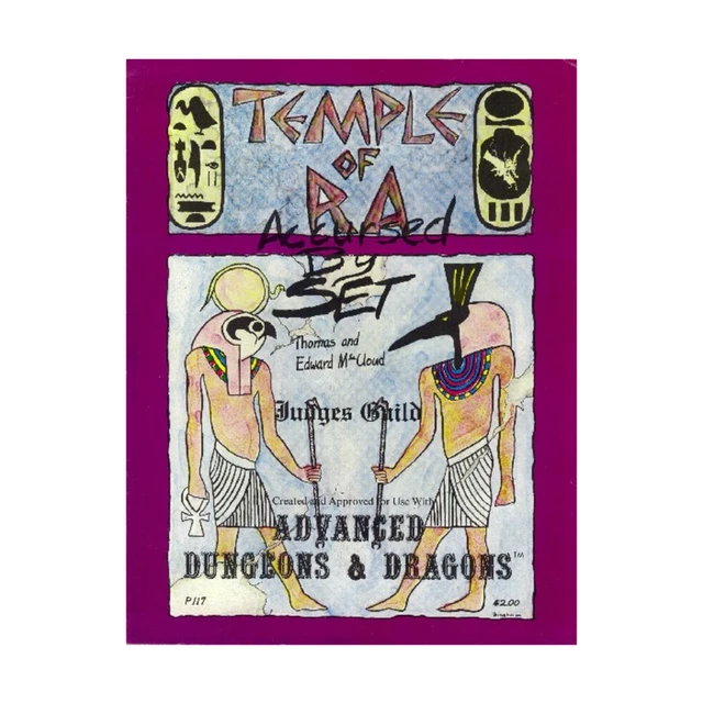 Judges Guild D&D Module Temple of Ra - Accursed by Set (1st) Fair