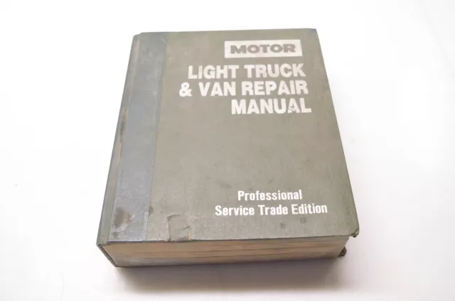 Motor 0-87851-685-9, 17207 LIght Truck & Van Repair Manual 1983-90 7th Edition