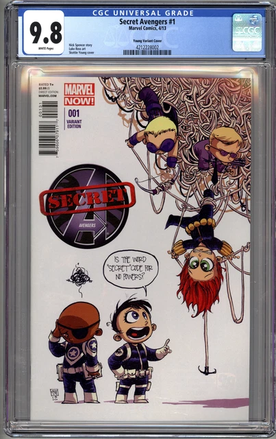 SECRET AVENGERS #1 (2013 Marvel) CGC 9.8 NM/M SKOTTIE YOUNG VARIANT