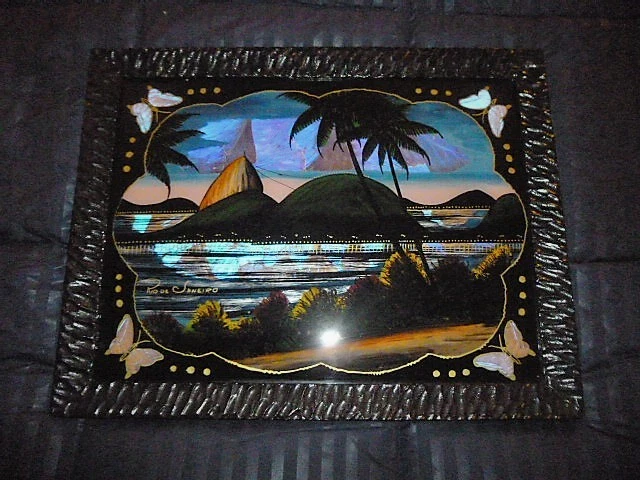 Panneau Mural Bois Sculpté Vintage – Béliers Et Papillons – Art 1870 – 20 X 9.25″