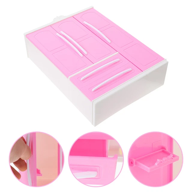 Armoire De Poupée Festfun 11,5 Pouces - 101 Accessoires, 12 Vêtements, Valise & Meubles