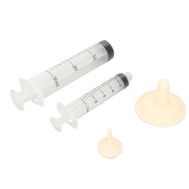 Pet Feeding Syringe Boilable Push Type Silicone Nipple Piccolo Latte Per Ani DB3