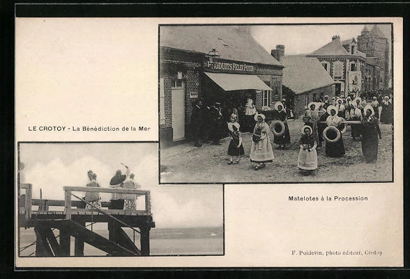 Carte Postale Ancienne - Saint-Cast (22) : Une Procession - Non Voyagée