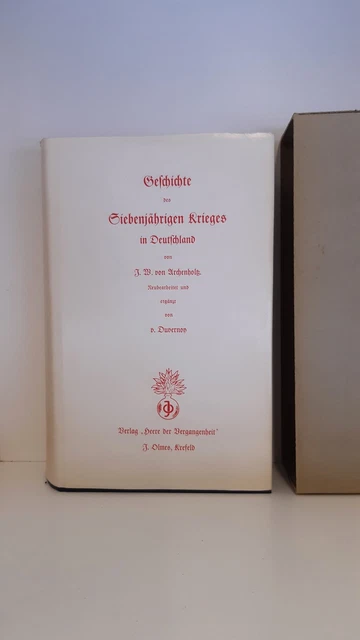 vomn Archenholtz Geschichte des Siebenjährigen Krieges in Deutschland.