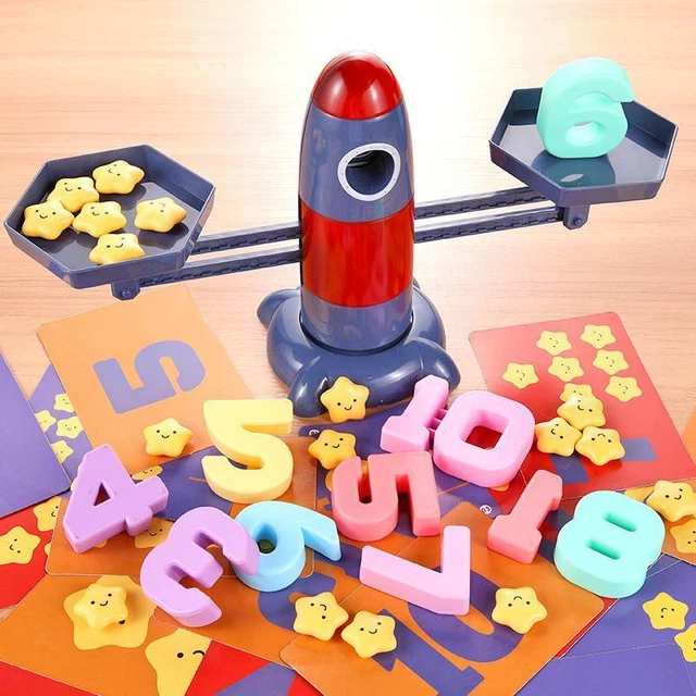 Fun Learning Scale ROCKET BALANCE SCALE Fun Interactive Number Learning Material ...