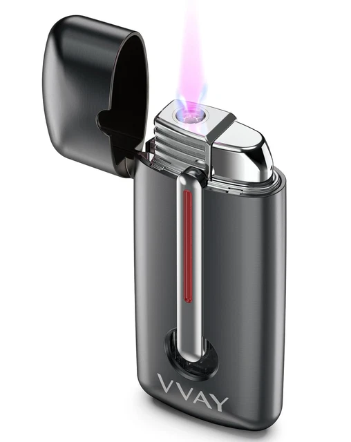 Accendini A Gas Antivento Jet Flame - Confezione Da 2, Ricaricabili, Senza Gas - Foto 2