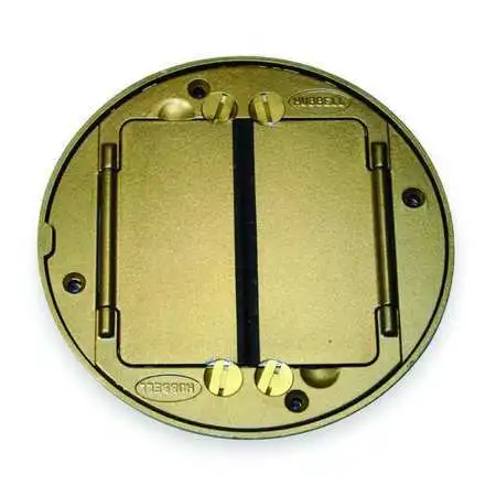 Hubbell Wiring Device-Kellems S1tfcbrs Floor Box Cover Tile Flange,Brass