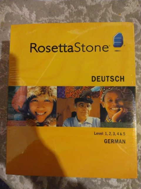 Rosetta Stone German Duetsch Level 1-5 Version 3 WIN/MAC CD-ROM 2009