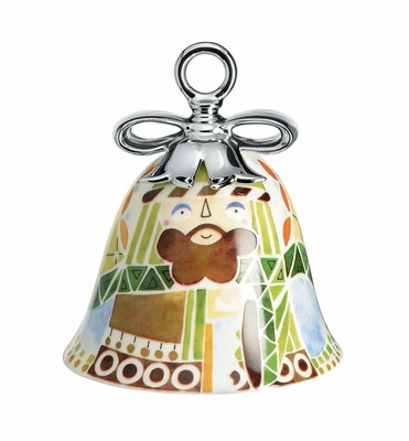 Alessi Campanella Natalizia in porcellana decorata 9 varianti HOLY FAMILY ALESSI MW40 