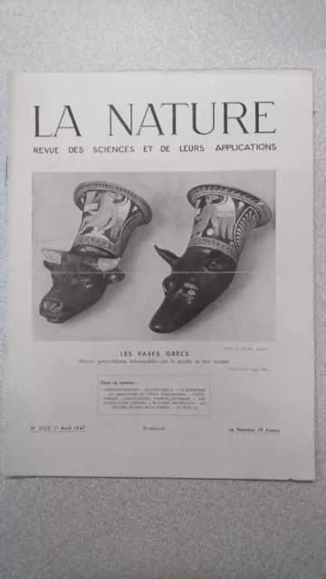 La nature n° 3133 / Avril 1947 | Bon état