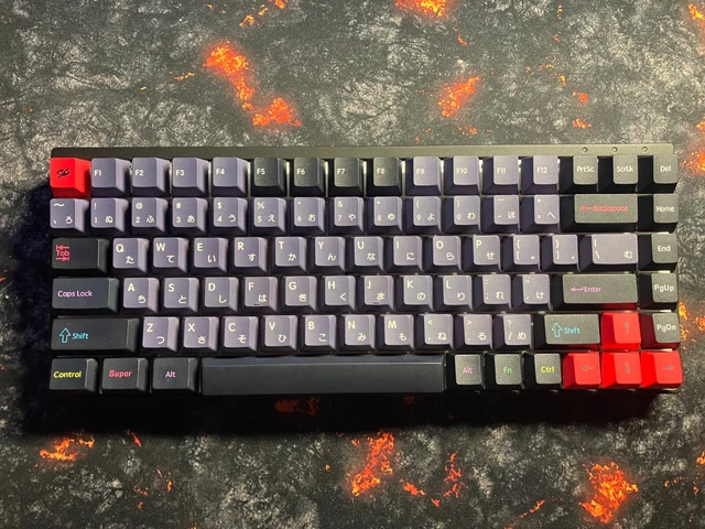 HKGaming / Durgod 75% Hotswap Mechanical Keyboard Gateron Yellow Dracula Keycaps