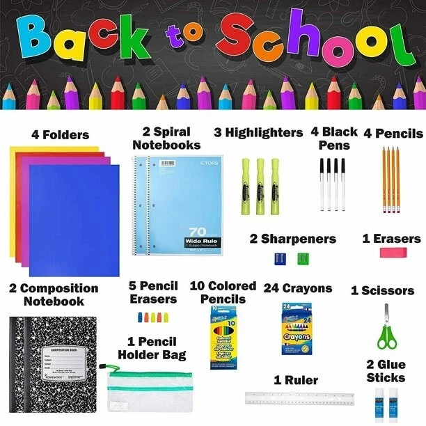 BACK TO SCHOOL Supplies for Kids, Back to School Supply Box, Supplies