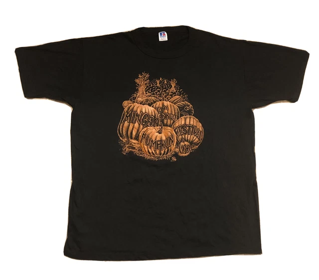 VINTAGE 1994 MINGES 10th ANNUAL PUMPKIN FESTIVAL Halloween Fall Ohio T
