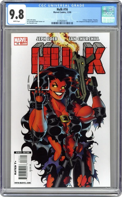 Hulk #16A Churchill CGC 9.8 2009 3739203015 1st full app Red She-Hulk