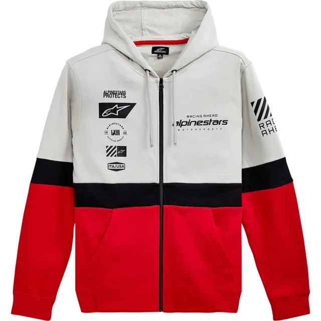 Alpinestars Position Mens Zip Up Hoody Red/Black