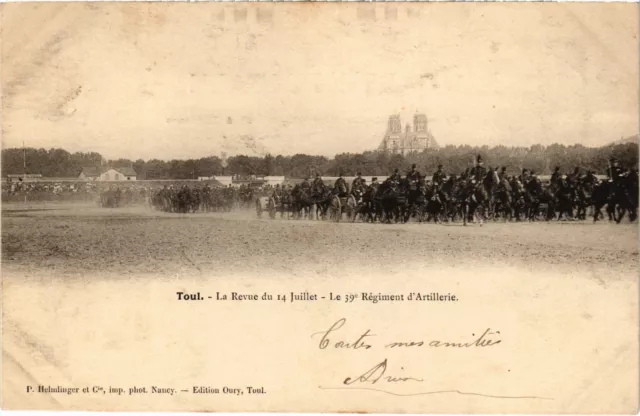 CPA Militaire Toul - 156e - La Revue du 14 Juillet - Le 39e (90407)