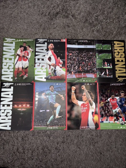 ARSENAL OFFICIAL MATCHDAY Programme Bundle x31 + Sticker Album +