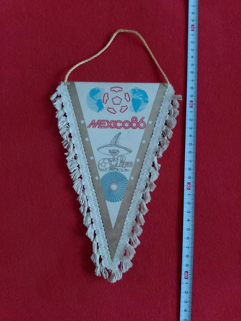Fanion Rare Coupe Du Monde Mexique 86 – Hungria – Wimpel / Pennant Vintage