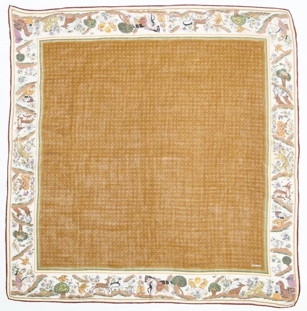 Foulard En Soie Mantero - Modèle "L'Orologio Della Torre Venezia" - Motif Multicouleur, Occasion