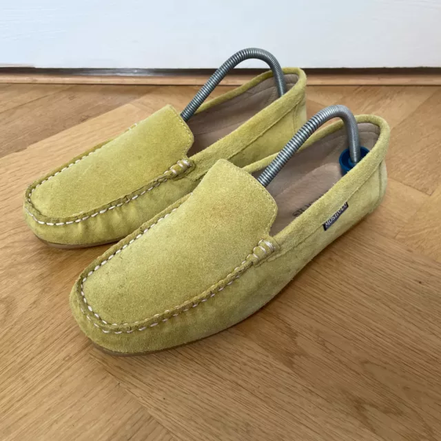 MOSHULU LOAFERS GREEN Suede Flats Women s Size 4 UK Comfort Casual Shoes 16.99 PicClick UK
