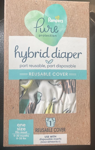 Pampers Pure Hybrid Reusable Cloth Diaper Cover One Sz Fits Most