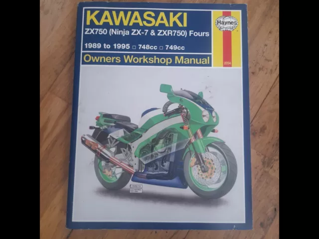 Kawasaki ZX750 Ninja ZX-7 & ZXR750 Fours 1989-1995 Haynes Manual No 2054