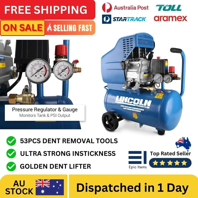 Lincoln l224 24l 2hp direct drive air compressor deals