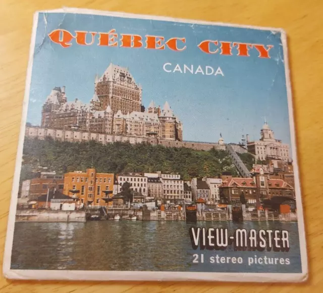 Vintage Quebec City Canada VIEWMASTER 3 Reels etc View Master A-050
