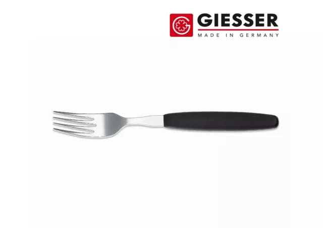 Giesser Messer Besteck 20 cm SCHWARZ Gabel Essgabel Steakgabel Küchenartikel