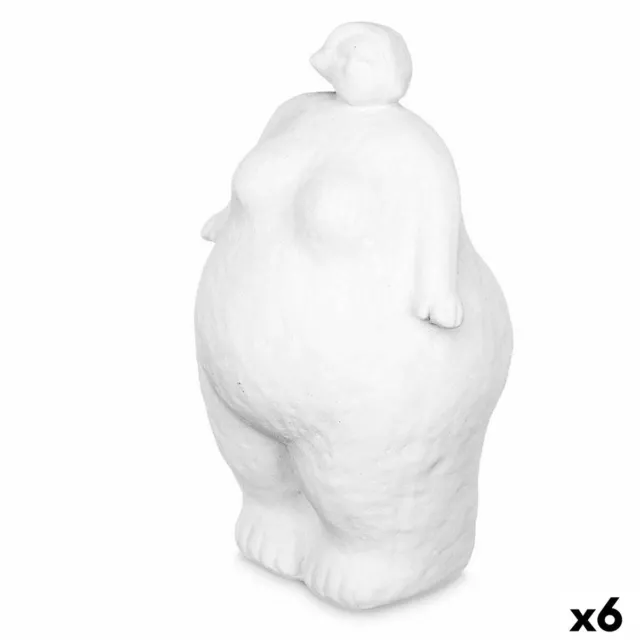 Deko-Figur Weiß Dolomite 14 x 25 x 11 cm [6 Stück] Damen Stehend