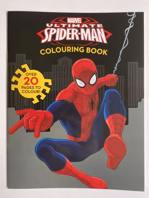 * SPIDERMAN ULTIMATE COLOURING - 24 pages Paperback Book 2016 Marvel - BRAND NEW