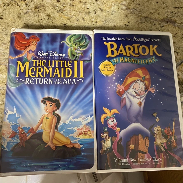 Walt Disney A Goofy Movie & The Little Mermaid 2 Return To The Sea Bundle (VHS)