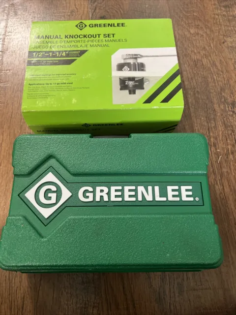 Greenlee Slugbuster 7235BB Manual Knockout Set ½” to 1-1/4” Conduit Size NEW