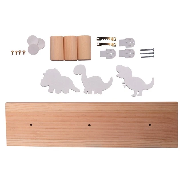 Dinosaur Wall-Mounted Coat Hooks For Kids - 2 Hooks, Perfect For Bedroom Or Nursery 7 thumbnail image