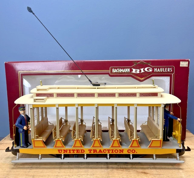 BACHMANN BIG HAULERS G Scale Yellow United Traction Co. Trolley