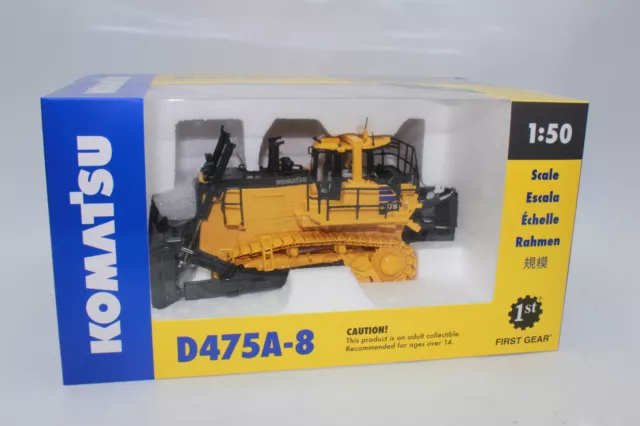 First Gear 50-3482 Komatsu Dozer Raupe D 475 A-8 Schubraupe 1:50 NEU OVP