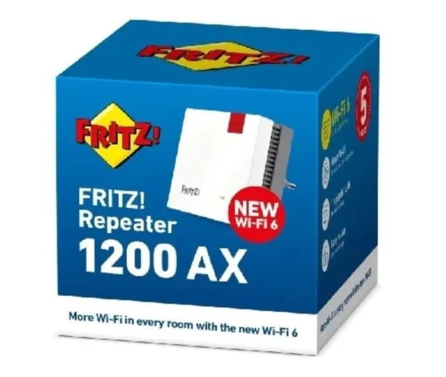 AVM FRITZ!Repeater 6000 Edition International, Ripetitore - Wi-Fi 6  extender Triband & FRITZ!Box 7530 AX Edition International, Modem Router  Wi-Fi 6