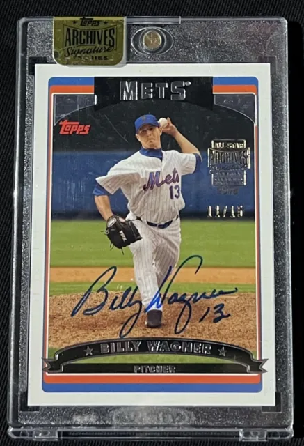 2016 TOPPS ALL STAR ARCHIVES BILLY WAGNER AUTO SP #d 11/15 2006 STYLE SIGNATURE