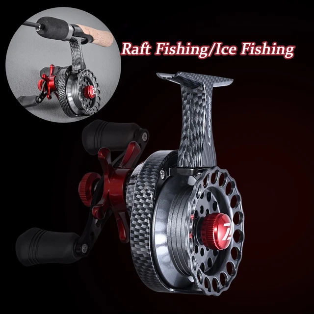 Ice Spining Draft Raft Fishing Reel Smooth Easy Line Through High Feet Design