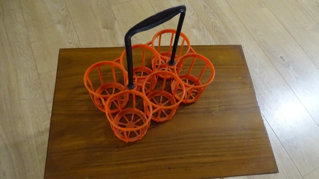 ANCIEN PORTE BOUTEILLES vintage années 70's ORANGE casier sep24 EUR 15,99 - FR