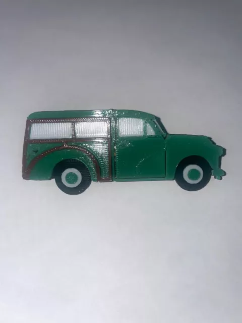 Morris Minor Traveller Badge - Vintage Car - 3D Printed - Clasp Pin