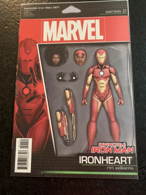 Invincible Iron Man #1 (2017) -- Action Figure Variant (Riri Williams)