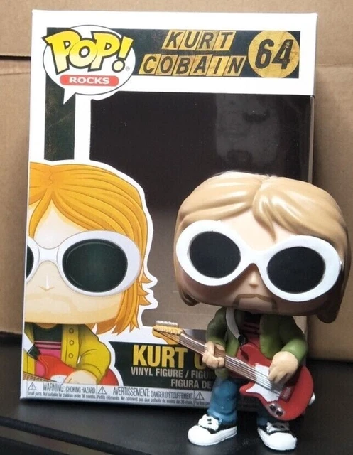 FUNKO POP! Rocks: Kurt Cobain 64#Kurt Cobain Exclusive Vinyl Action Figures Gift