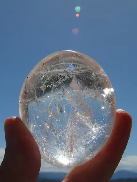 Polished Clear Quartz Freeform, Madagascar. 5.5 x 4.5 cm.