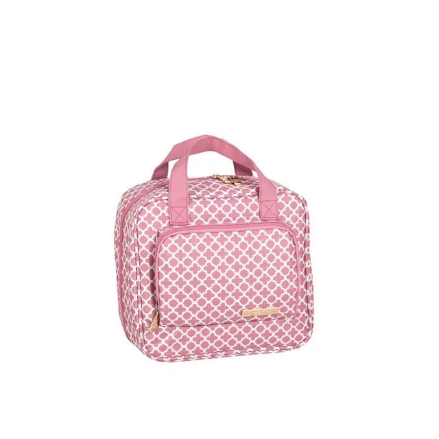 Jenni Chan Broadway Fabric Toiletry Notebook in Rose Pink Quartz
