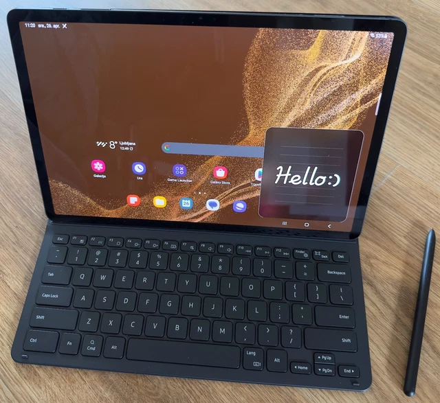 Samsung Galaxy Tab S8+ SM-X808 128GB, Wi-Fi, 12.4 in - Graphite + keyboard