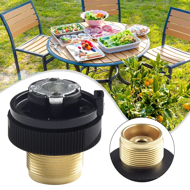 Adaptateur Bidon De Gaz Cuivre – Connecteur Plat 4xOD – Pour Bouteille De Gaz – Neuf
