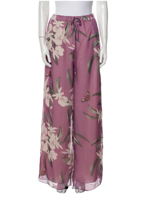 PatBo Floral Silk Pants