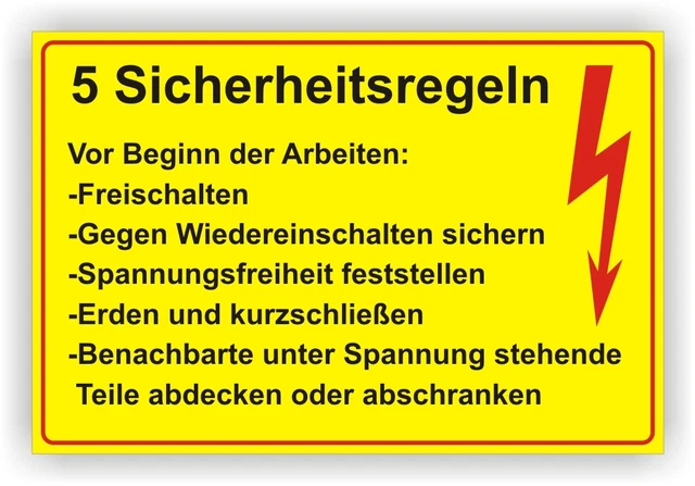 Warn-Kombischild Achtung Hochspannung! Dieses Gerät darf nur durch